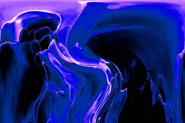 Alkol mürekkebinden yapılmış doğal akışkan sanat tablosu. Yumuşak, rüya gibi renkler. Aurora oluştur. Şeffaf dalgalı hatları ateşle.