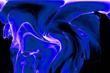 Alkol mürekkebinden yapılmış doğal akışkan sanat tablosu. Yumuşak, rüya gibi renkler. Aurora oluştur. Şeffaf dalgalı hatları ateşle.