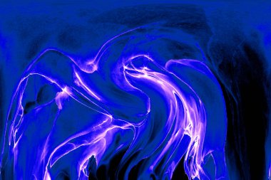 Alkol mürekkebinden yapılmış doğal akışkan sanat tablosu. Yumuşak, rüya gibi renkler. Aurora oluştur. Şeffaf dalgalı hatları ateşle.