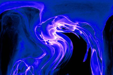 Alkol mürekkebinden yapılmış doğal akışkan sanat tablosu. Yumuşak, rüya gibi renkler. Aurora oluştur. Şeffaf dalgalı hatları ateşle.