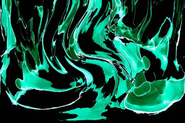 Alkol mürekkebinden yapılmış doğal akışkan sanat tablosu. Yumuşak, rüya gibi renkler. Aurora oluştur. Şeffaf dalgalı hatları ateşle.