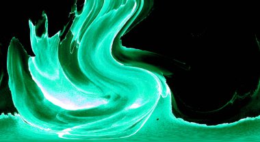 Alkol mürekkebinden yapılmış doğal akışkan sanat tablosu. Yumuşak, rüya gibi renkler. Aurora oluştur. Şeffaf dalgalı hatları ateşle.