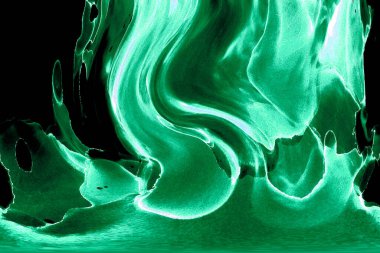 Alkol mürekkebinden yapılmış doğal akışkan sanat tablosu. Yumuşak, rüya gibi renkler. Aurora oluştur. Şeffaf dalgalı hatları ateşle.