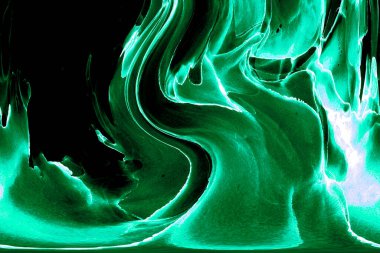 Alkol mürekkebinden yapılmış doğal akışkan sanat tablosu. Yumuşak, rüya gibi renkler. Aurora oluştur. Şeffaf dalgalı hatları ateşle.