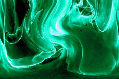 Alkol mürekkebinden yapılmış doğal akışkan sanat tablosu. Yumuşak, rüya gibi renkler. Aurora oluştur. Şeffaf dalgalı hatları ateşle.