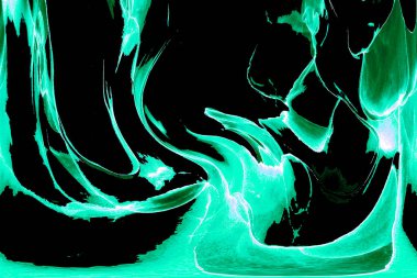 Alkol mürekkebinden yapılmış doğal akışkan sanat tablosu. Yumuşak, rüya gibi renkler. Aurora oluştur. Şeffaf dalgalı hatları ateşle.