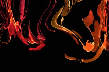 Alkol mürekkebinden yapılmış doğal akışkan sanat tablosu. Yumuşak, rüya gibi renkler. Aurora oluştur. Şeffaf dalgalı hatları ateşle.