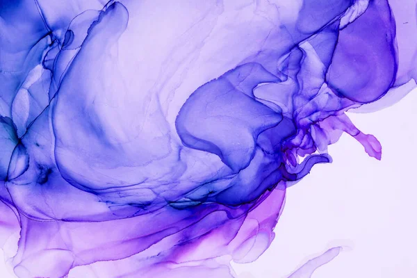 Alkol mürekkebinden yapılmış doğal akışkan sanat tablosu. Yumuşak, rüya gibi renkler. Aurora oluştur. Şeffaf dalgalı hatları ateşle.