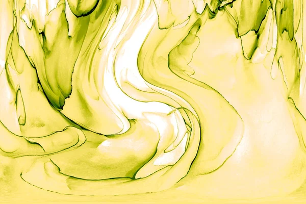 Alkol mürekkebinden yapılmış doğal akışkan sanat tablosu. Yumuşak, rüya gibi renkler. Aurora oluştur. Şeffaf dalgalı hatları ateşle.