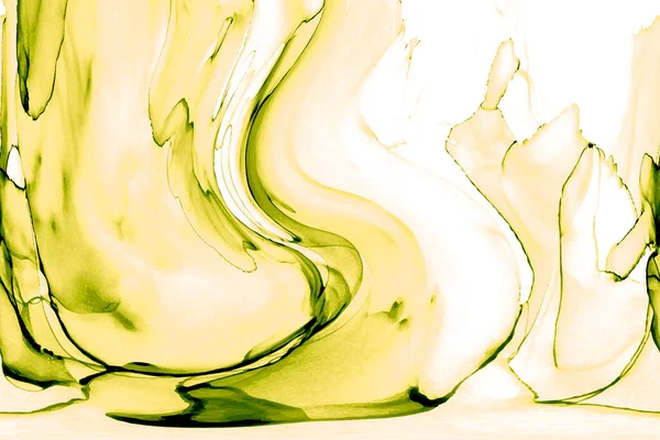 Alkol mürekkebinden yapılmış doğal akışkan sanat tablosu. Yumuşak, rüya gibi renkler. Aurora oluştur. Şeffaf dalgalı hatları ateşle.