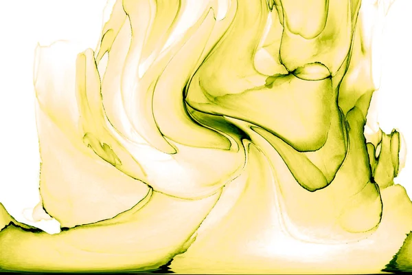 Alkol mürekkebinden yapılmış doğal akışkan sanat tablosu. Yumuşak, rüya gibi renkler. Aurora oluştur. Şeffaf dalgalı hatları ateşle.