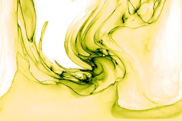 Alkol mürekkebinden yapılmış doğal akışkan sanat tablosu. Yumuşak, rüya gibi renkler. Aurora oluştur. Şeffaf dalgalı hatları ateşle.