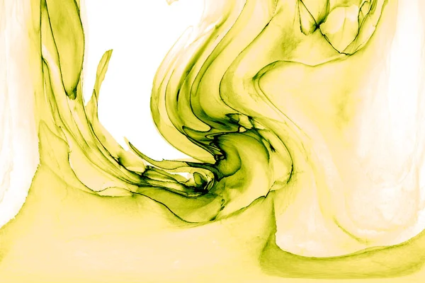 Alkol mürekkebinden yapılmış doğal akışkan sanat tablosu. Yumuşak, rüya gibi renkler. Aurora oluştur. Şeffaf dalgalı hatları ateşle.