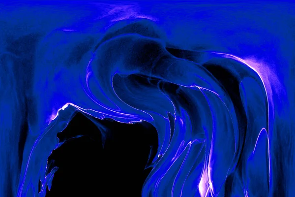 アルコールインクでレンダリングされた自然な抽象的な流体芸術の絵画 柔らかい夢のような色 オーロラを作るんだ 炎の透明波線 — ストック写真
