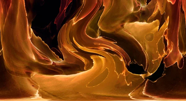 Alkol mürekkebinden yapılmış doğal akışkan sanat tablosu. Yumuşak, rüya gibi renkler. Aurora oluştur. Şeffaf dalgalı hatları ateşle.