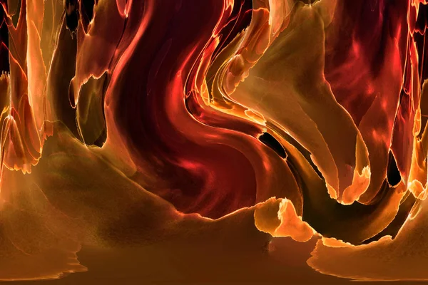 Alkol mürekkebinden yapılmış doğal akışkan sanat tablosu. Yumuşak, rüya gibi renkler. Aurora oluştur. Şeffaf dalgalı hatları ateşle.