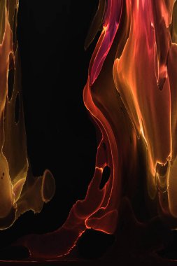 Alkol mürekkebinden yapılmış doğal akışkan sanat tablosu. Yumuşak, rüya gibi renkler. Aurora oluştur. Şeffaf dalgalı hatları ateşle.