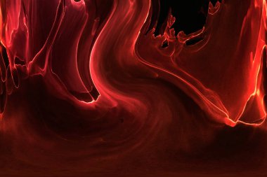 Alkol mürekkebinden yapılmış doğal akışkan sanat tablosu. Yumuşak, rüya gibi renkler. Aurora oluştur. Şeffaf dalgalı hatları ateşle.