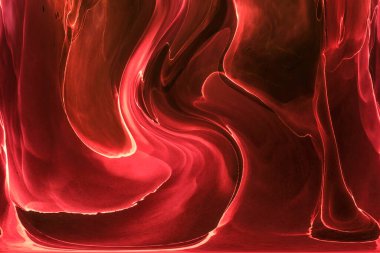 Alkol mürekkebinden yapılmış doğal akışkan sanat tablosu. Yumuşak, rüya gibi renkler. Aurora oluştur. Şeffaf dalgalı hatları ateşle.