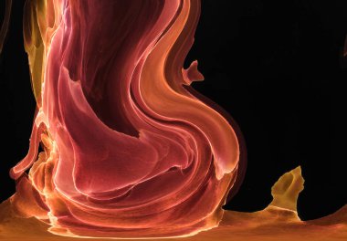 Alkol mürekkebinden yapılmış doğal akışkan sanat tablosu. Yumuşak, rüya gibi renkler. Aurora oluştur. Şeffaf dalgalı hatları ateşle.