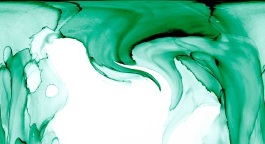 Alkol mürekkebinden yapılmış doğal akışkan sanat tablosu. Yumuşak, rüya gibi renkler. Aurora oluştur. Şeffaf dalgalı hatları ateşle.