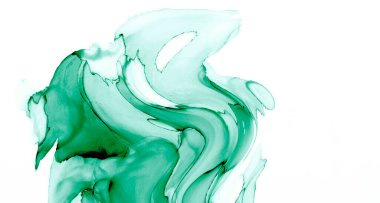 Alkol mürekkebinden yapılmış doğal akışkan sanat tablosu. Yumuşak, rüya gibi renkler. Aurora oluştur. Şeffaf dalgalı hatları ateşle.