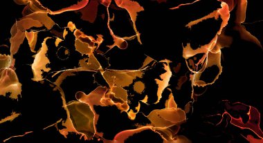 Alkol mürekkebinden yapılmış doğal akışkan sanat tablosu. Yumuşak, rüya gibi renkler. Aurora oluştur. Şeffaf dalgalı hatları ateşle.