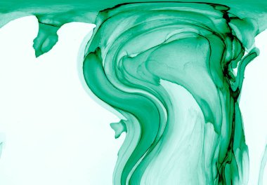 Alkol mürekkebinden yapılmış doğal akışkan sanat tablosu. Yumuşak, rüya gibi renkler. Aurora oluştur. Şeffaf dalgalı hatları ateşle.