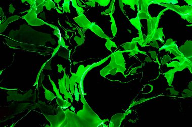 Alkol mürekkebi teknikli doğal akışkan resim. Yumuşak rüya renkleri şeffaf dalgalı çizgiler oluşturur.