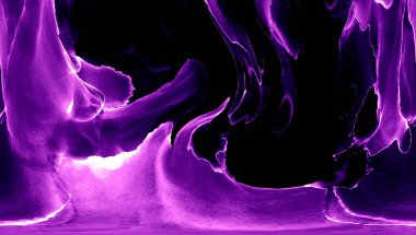 Alkol mürekkebi teknikli doğal akışkan resim. Yumuşak rüya renkleri şeffaf dalgalı çizgiler oluşturur.