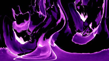 Alkol mürekkebi teknikli doğal akışkan resim. Yumuşak rüya renkleri şeffaf dalgalı çizgiler oluşturur.