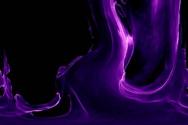 Alkol mürekkebi teknikli doğal akışkan resim. Yumuşak rüya renkleri şeffaf dalgalı çizgiler oluşturur.