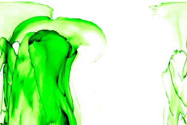 Alkol mürekkebi teknikli doğal akışkan resim. Yumuşak rüya renkleri şeffaf dalgalı çizgiler oluşturur.