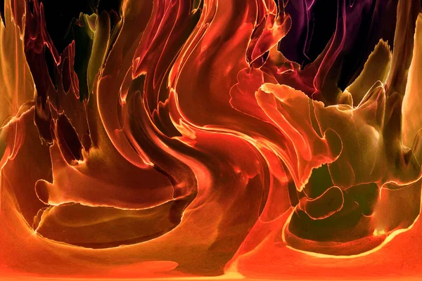 Alkol mürekkebinden yapılmış doğal akışkan sanat tablosu. Yumuşak, rüya gibi renkler. Aurora oluştur. Şeffaf dalgalı hatları ateşle.