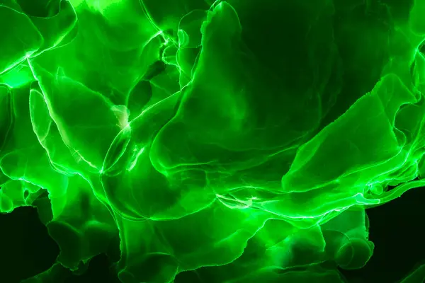 Alkol mürekkebi teknikli doğal akışkan resim. Yumuşak rüya renkleri şeffaf dalgalı çizgiler oluşturur.