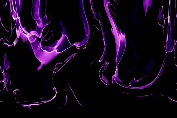 Alkol mürekkebi teknikli doğal akışkan resim. Yumuşak rüya renkleri şeffaf dalgalı çizgiler oluşturur.