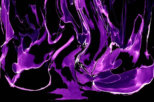 Alkol mürekkebi teknikli doğal akışkan resim. Yumuşak rüya renkleri şeffaf dalgalı çizgiler oluşturur.