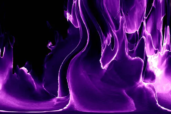 Alkol mürekkebi teknikli doğal akışkan resim. Yumuşak rüya renkleri şeffaf dalgalı çizgiler oluşturur.