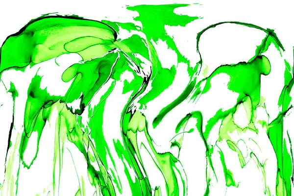 Alkol mürekkebi teknikli doğal akışkan resim. Yumuşak rüya renkleri şeffaf dalgalı çizgiler oluşturur.