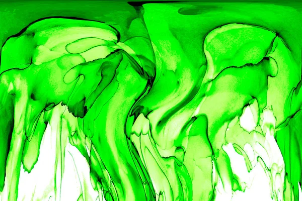 Alkol mürekkebi teknikli doğal akışkan resim. Yumuşak rüya renkleri şeffaf dalgalı çizgiler oluşturur.