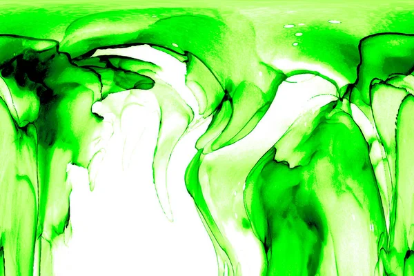 Alkol mürekkebi teknikli doğal akışkan resim. Yumuşak rüya renkleri şeffaf dalgalı çizgiler oluşturur.