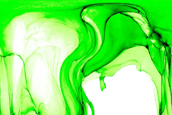 Alkol mürekkebi teknikli doğal akışkan resim. Yumuşak rüya renkleri şeffaf dalgalı çizgiler oluşturur.