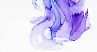 Alkol mürekkebi teknikli doğal akışkan resim. Yumuşak rüya renkleri şeffaf dalgalı çizgiler oluşturur.