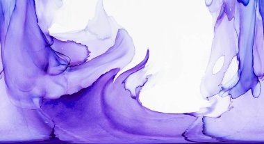 Alkol mürekkebi teknikli doğal akışkan resim. Yumuşak rüya renkleri şeffaf dalgalı çizgiler oluşturur.