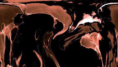 Alkol mürekkebi teknikli doğal akışkan resim. Yumuşak rüya renkleri şeffaf dalgalı çizgiler oluşturur.