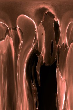 Alkol mürekkebi teknikli doğal akışkan resim. Yumuşak rüya renkleri şeffaf dalgalı çizgiler oluşturur.