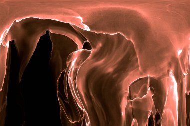 Alkol mürekkebi teknikli doğal akışkan resim. Yumuşak rüya renkleri şeffaf dalgalı çizgiler oluşturur.