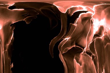 Alkol mürekkebi teknikli doğal akışkan resim. Yumuşak rüya renkleri şeffaf dalgalı çizgiler oluşturur.