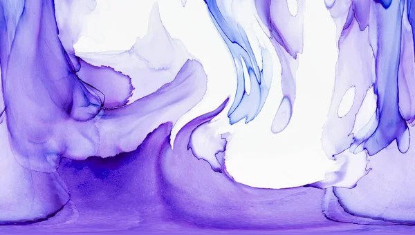 Alkol mürekkebi teknikli doğal akışkan resim. Yumuşak rüya renkleri şeffaf dalgalı çizgiler oluşturur.