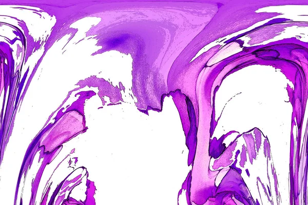 Alkol mürekkebi teknikli doğal akışkan resim. Yumuşak rüya renkleri şeffaf dalgalı çizgiler oluşturur.
